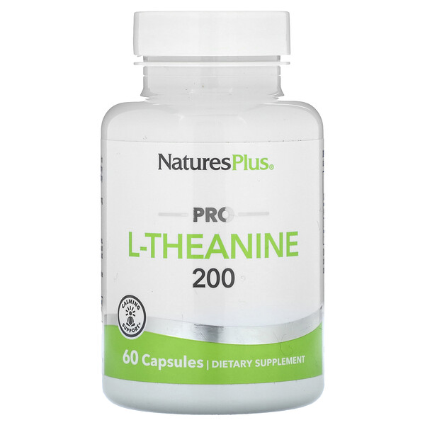 Pro L-Theanine 200 - 200 мг - 60 капсул - NaturesPlus NaturesPlus