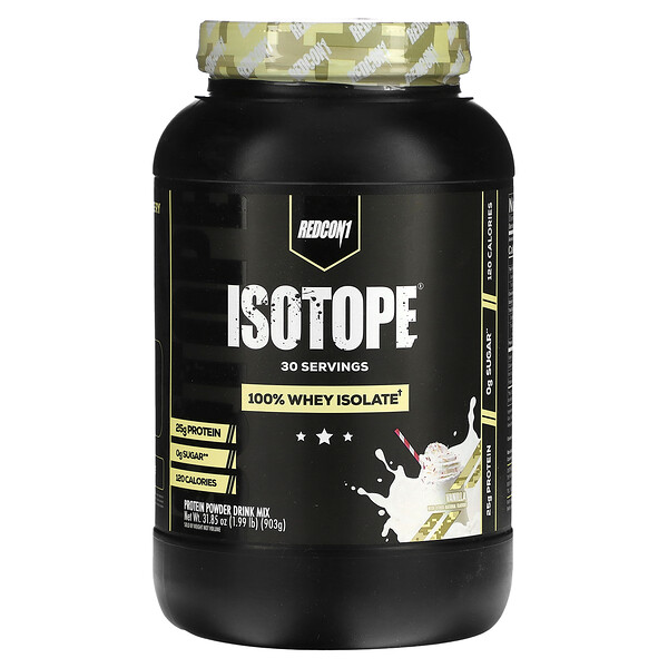 Isotope, Протеиновая порошковая смесь для питья, ваниль, 1,99 фунта (903 г) Redcon1