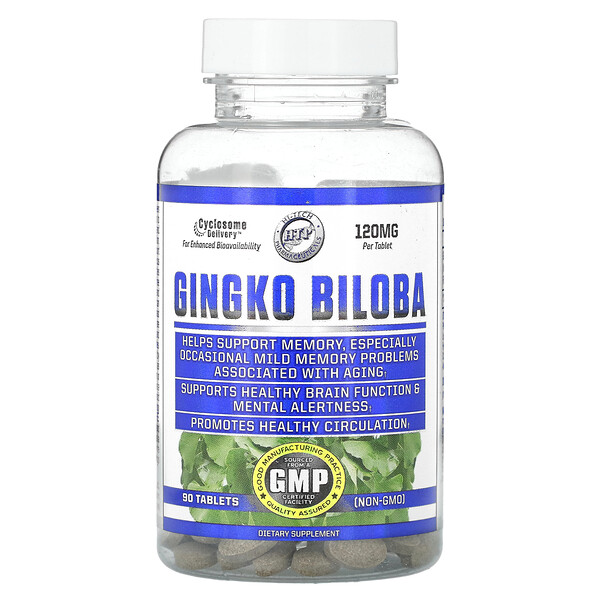 Гингко Билоба, 120 мг, 90 таблеток Hi Tech Pharmaceuticals