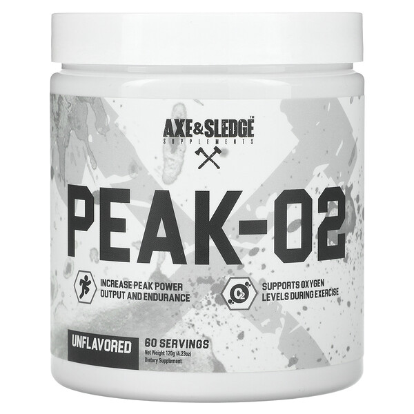 Basics, Peak-02, без вкуса, 4,23 унции (120 г) Axe & Sledge Supplements