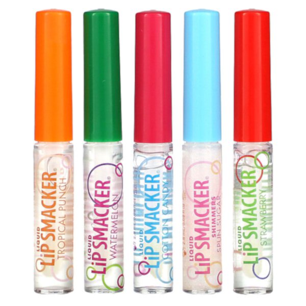 Жидкий блеск для губ, Veriety Pack, 5 шт., 14,0 мл (0,45 жидк. унции) Lip Smacker
