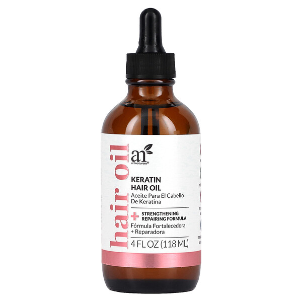 Keratin Hair Oil , 4 fl oz (118 ml) Artnaturals