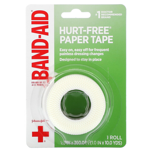 Безболезненный бумажный кран, 1 рулон Band Aid