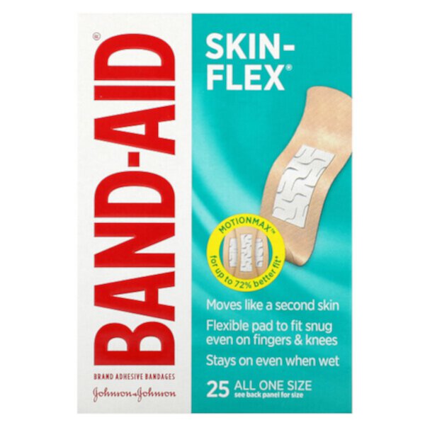 Адгезивные бинты, Skin-Flex, 25 шт. Band Aid