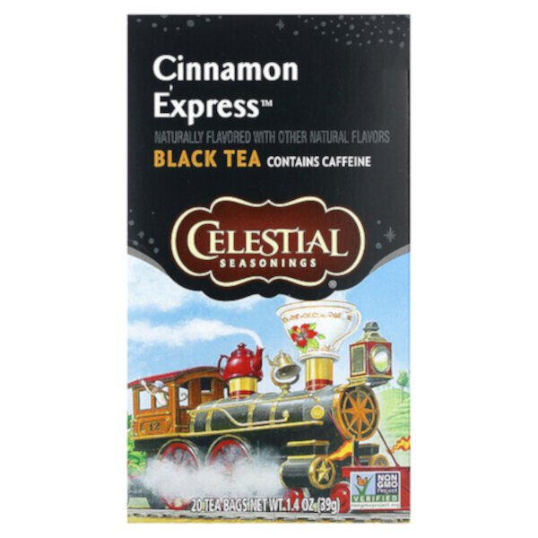 Black Tea, Cinnamon Express, 20 Tea Bags, 1.4 oz (39 g) Celestial Seasonings