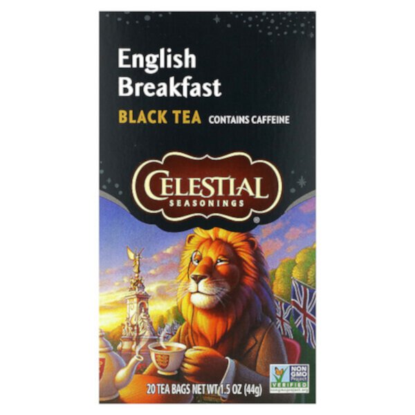 Black Tea, English Breakfast , 20 Tea Bags, 1.5 oz (44 g) Celestial Seasonings