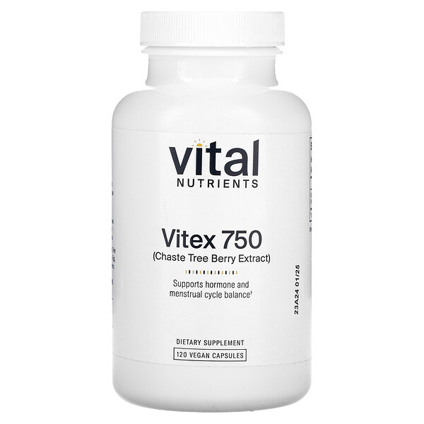Vitex 750, 120 веганских капсул Vital Nutrients