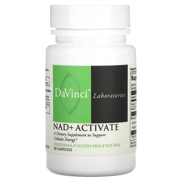 NAD+Activate - Витамин B3 Ниацин - 30 капсул - DaVinci DaVinci