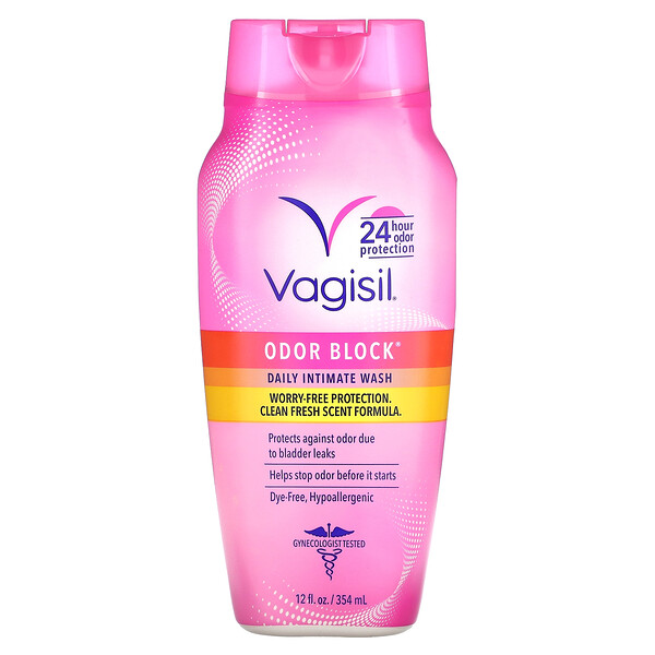 Odor Block, Ежедневное средство для интимной гигиены, Clean Fresh, 12 жидких унций (354 мл) Vagisil