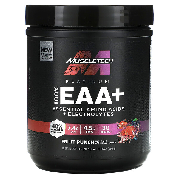 Platinum 100% EAA+, Fruit Punch - 393 г - Muscletech Muscletech