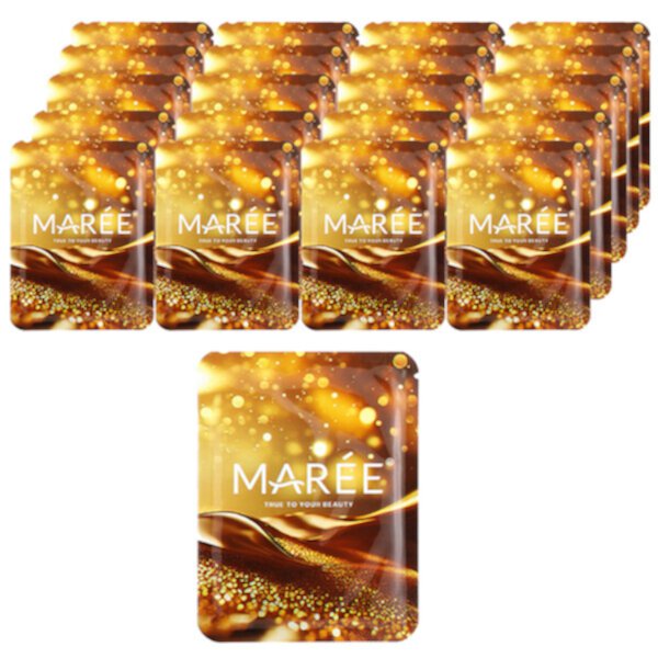 Коллагеновые гели для глаз с 24-каратным золотом, Golden Sunrise, 20 пар, 4,2 унции (120 г) Maree