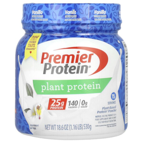 Растительный белок, ваниль, 1,16 фунта (530 г) Premier Protein