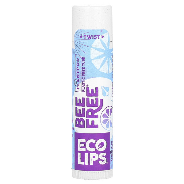 Bee Free, Веганский бальзам для губ, без вкуса, 0,15 унции (4,25 г) Eco Lips Inc.