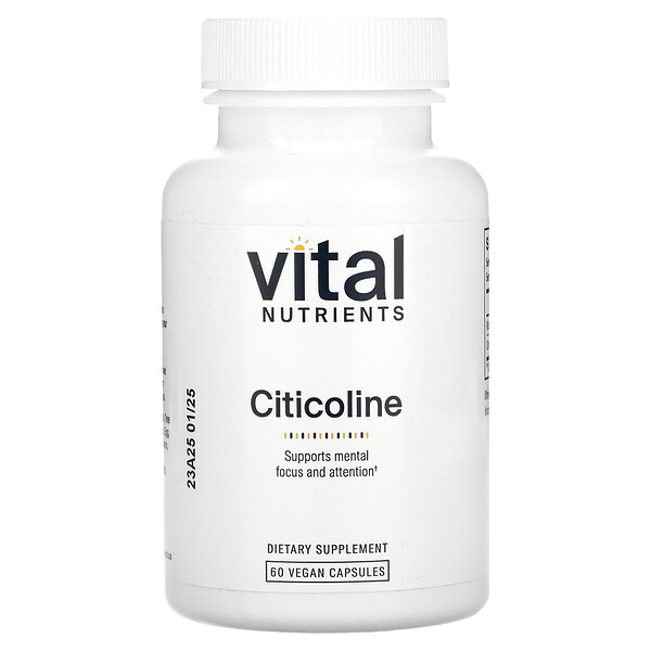 Цитиколин, 60 веганских капсул Vital Nutrients