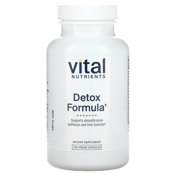 Детокс-формула, 120 веганских капсул Vital Nutrients