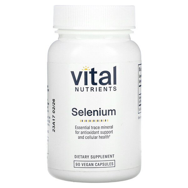 Selenium, 90 Vegan Capsules (Веганские капсулы) Vital Nutrients