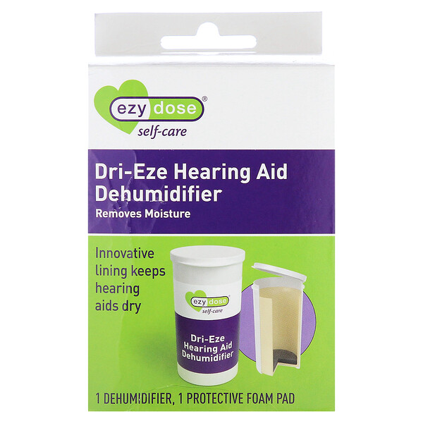 Self-Care, Комплект осушителя для слухового аппарата Dri-Eze, набор из 2 предметов Ezy Dose