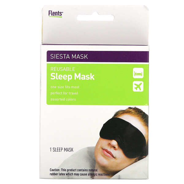 Многоразовая маска для сна, один размер подходит для большинства, 1 маска Flents