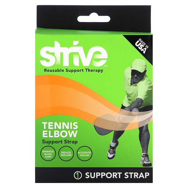 Ремень для поддержки теннисного локтя, 1 ремешок для поддержки Strive