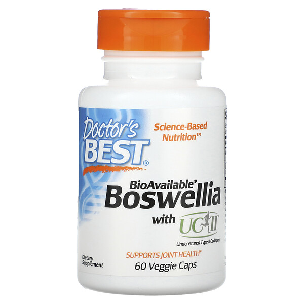 Boswellia с UC-II - 60 растительных капсул - Doctor's Best Doctor's Best