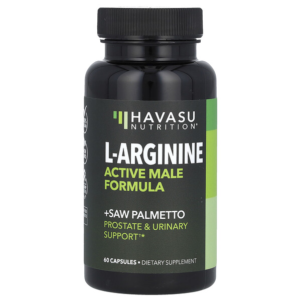 L-аргинин, активная мужская формула, 60 капсул Havasu Nutrition