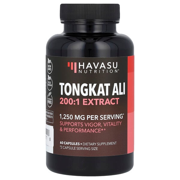Тонгкат Али, 1250 мг, 60 капсул (625 мг в капсуле) Havasu Nutrition