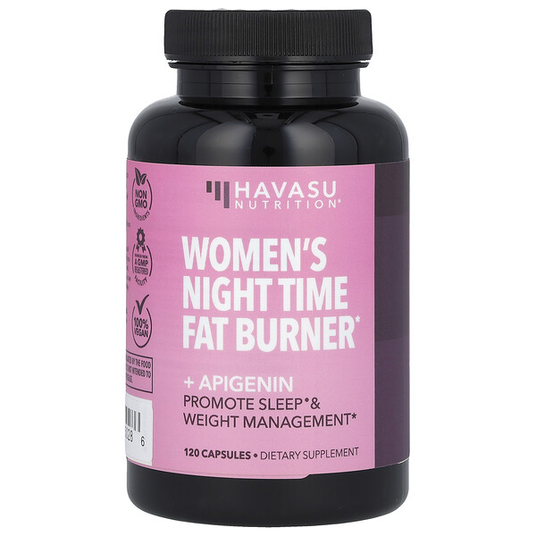 Женский ночной сжигатель жира + апигенин, 120 капсул Havasu Nutrition