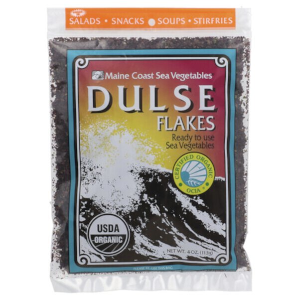 Хлопья Dulse, 4 унции (113 г) Maine Coast Sea Vegetables