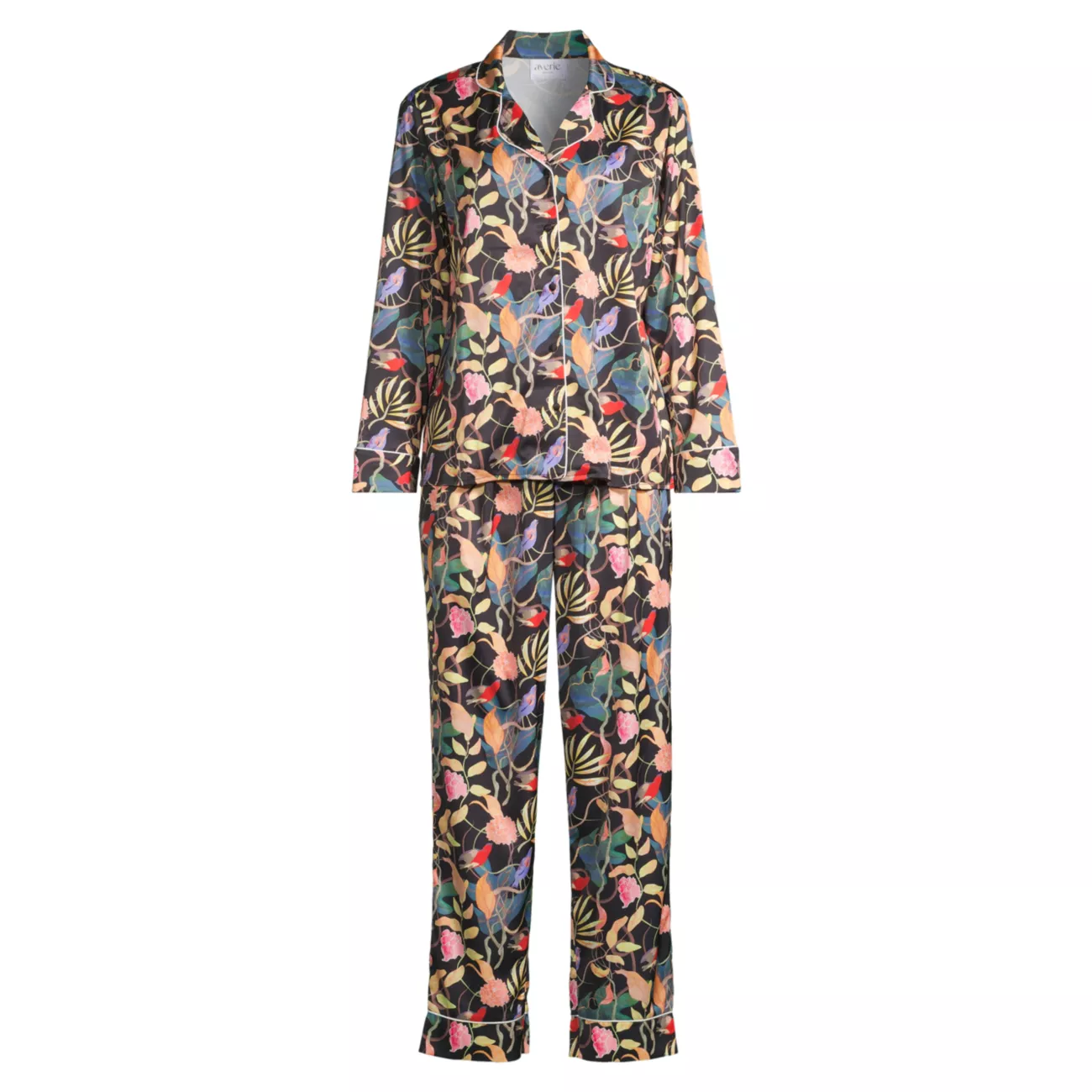 Длинный пижамный комплект с цветочным принтом Sunset Ocean Dip Averie Sleep