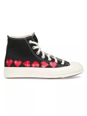 Женские высокие кеды CdG PLAY x Converse Chuck Taylor All Star Heart Heart Converse