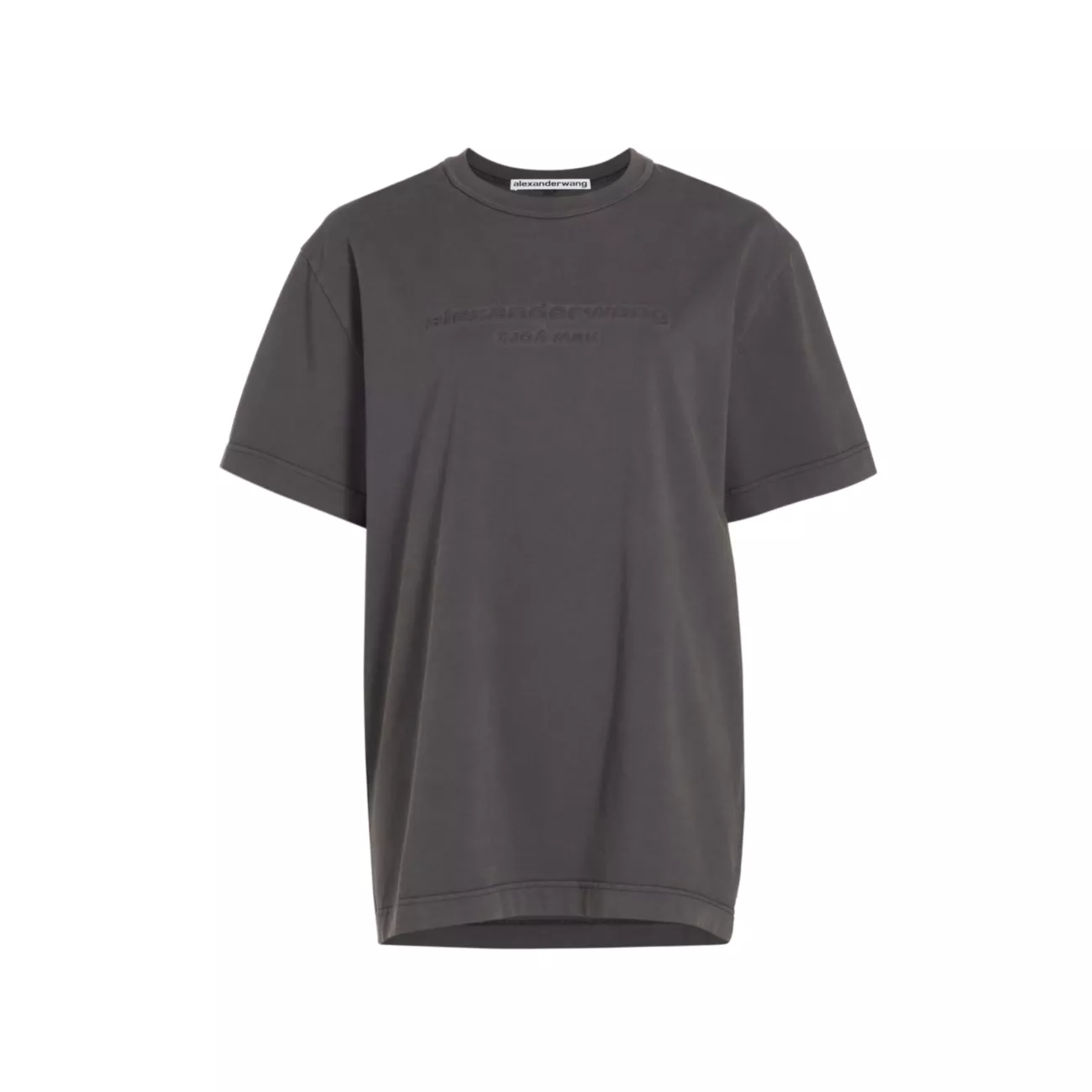 Embossed Logo Acid Wash T-Shirt Alexander Wang