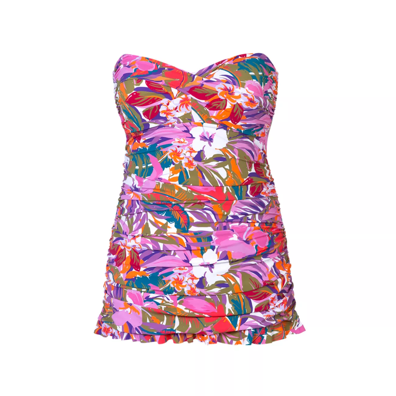 Платье-бандо с цветочным принтом Gottex