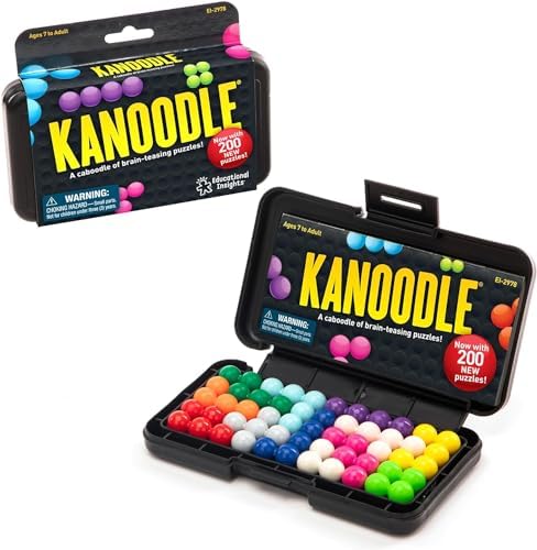 Educational Insights Kanoodle 3D Brain Teaser Puzzle Game, Featuring 200 Challenges, Gift for Ages 7+ Educational Insights