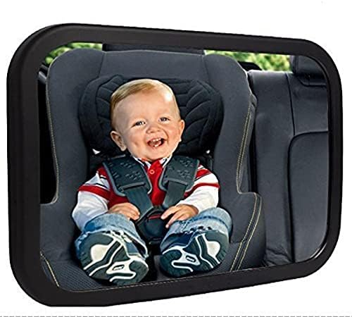 Shynerk Baby Car Mirror, Rear Facing Car Seat Mirror Safety for Infant Newborn, Baby Mirror with Wide Rearview, Shatterproof & Easy Assembled Crash Tested Shynerk