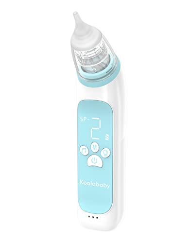 Koalababy Large Flow Electric Nasal Aspirator, Newest Nose Sucker for Baby, Nose Cleaner for Toddlers with 3 Suction Levels, Soothing Music and Light Koalababy