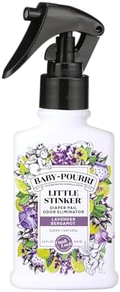 Baby-Pourri Little Stinker Diaper Pail Odor Eliminator, 3.4 Fl Oz - Lavender, Bergamot, Eucalyptus and Vanilla Poo-Pourri