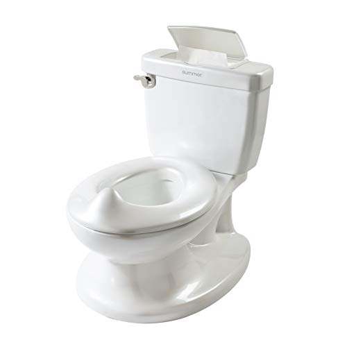 Летний горшок моего размера для младенцев, белый — реалистичный туалет для приучения к горшку выглядит и ощущается как взрослый туалет — легко опорожнять и чистить Ingenuity