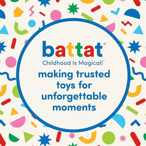 Battat – Причинно-следственная игрушка – Развивающая игрушка с пуговицами и цветами – Игрушки-животные с сортировкой по цвету – Для детей, малышей, младенцев – 18 месяцев + – Pop-Up Pals Battat