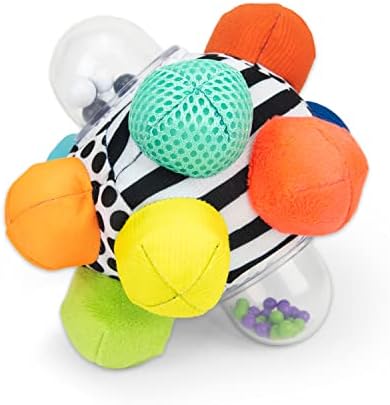 Развивающий ухабистый мяч | Легко хватающиеся неровности помогают развивать моторику S##### | для детей от 6 месяцев и старше | Цвета могут отличаться Sassy