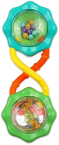 Bright Starts Little Shakers 6pc Gift Set - BPA-Free Easy-Grasp Baby Rattles and Teethers, Unisex, 3 Months+ Bright Starts