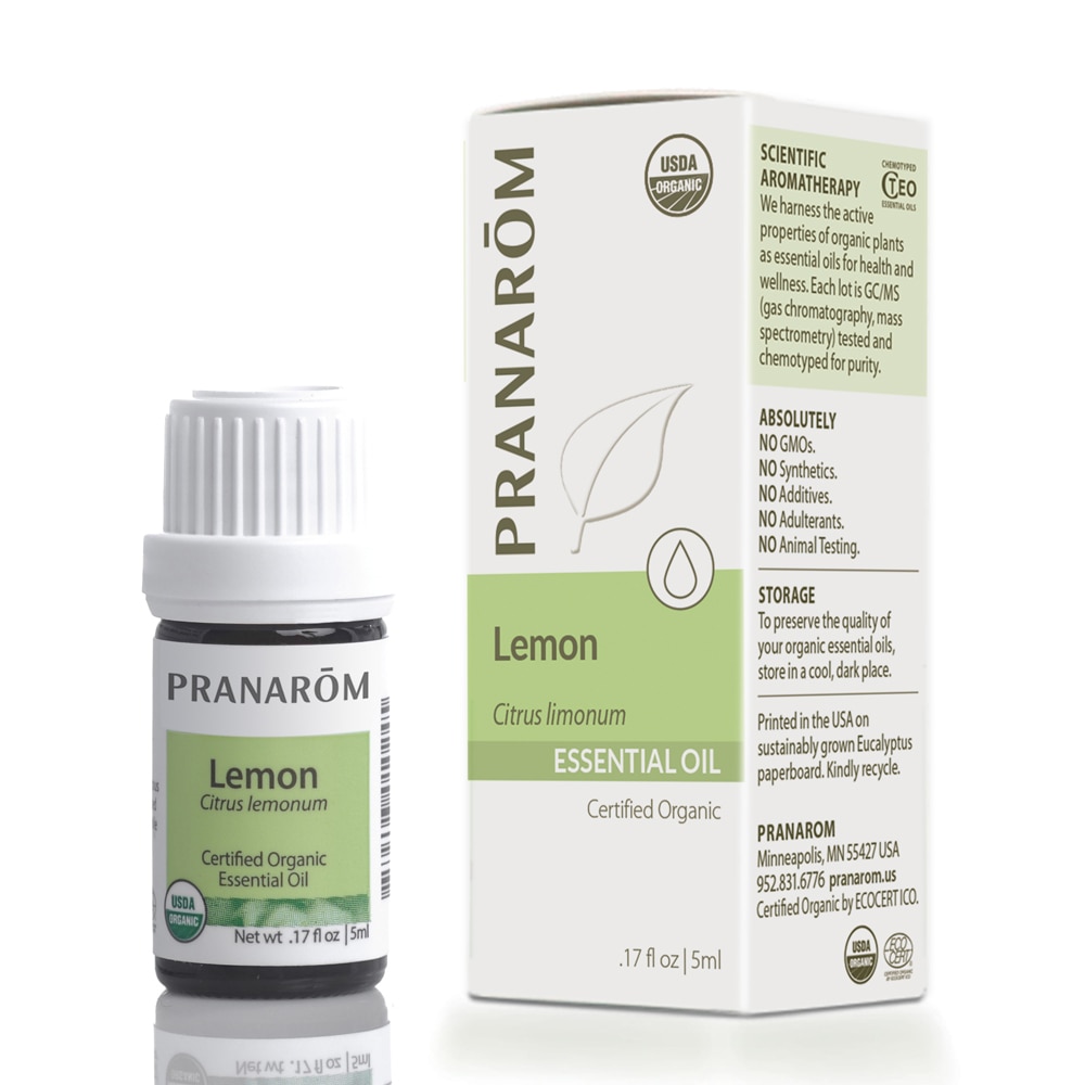 Organic Essential Oil Lemon -- 0.17 fl oz Pranarom