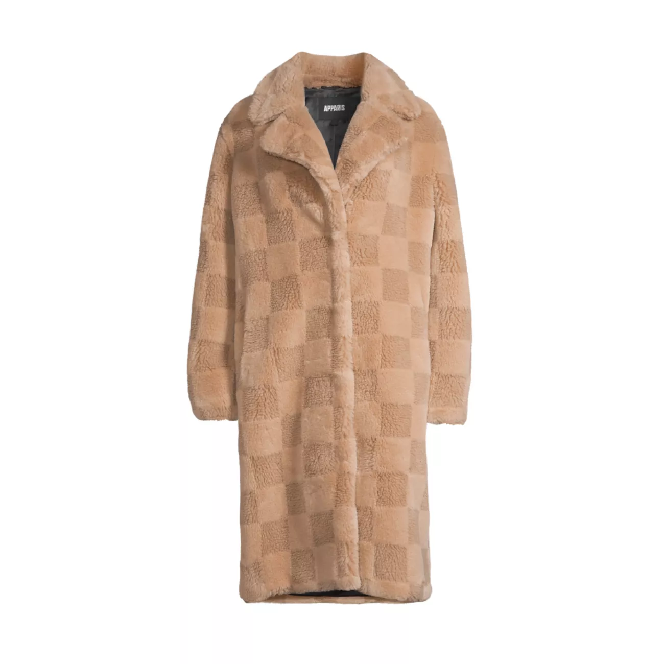 Женское Пальто APPARIS Tikka Checkerboard Faux Shearling Apparis