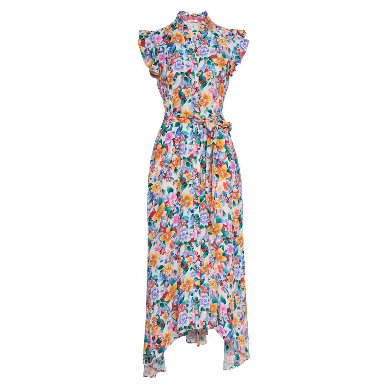 Платье макси Sadie из шелковой смеси с цветочным принтом Robert Graham