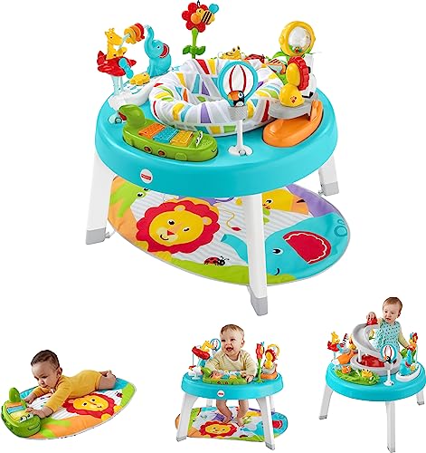 Игрушечный центр Fisher-Price для малышей 3-в-1 с игровым ковриком, музыкальной подсветкой и спиральной рампой FISHER-PRICE BABY