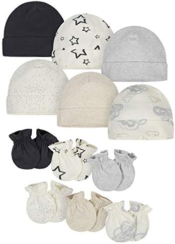 Onesies Brand Unisex Baby 12-piece Cap and Mitten Set ONESIES