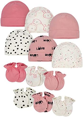 Onesies Brand Unisex Baby 12-piece Cap and Mitten Set ONESIES