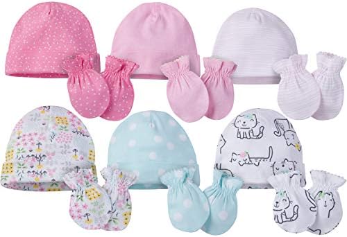 Onesies Brand Unisex Baby 12-piece Cap and Mitten Set ONESIES