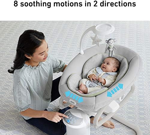 Шезлонг Graco Soothe My Way с отстегивающимся качелем, Madden Graco