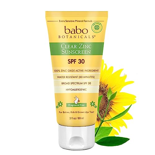 Babo Botanicals Sheer Zinc Mineral Sunscreen Lotion SPF30 - Natural Zinc Oxide - Shea Butter - Face & Body - Water Resistant - Fragrance-Free - EWG Verified - Vegan - For all ages - 1 or 2 Pack NO_BRAND