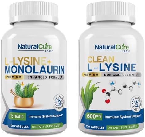 Bundle: L-Lysine + Monolaurin + Clean L-Lysine Natural Cure Labs